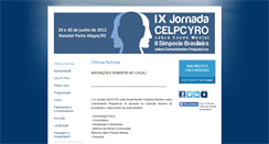 Desktop Screenshot of celpcyro2012.eventize.com.br