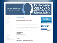 Tablet Screenshot of celpcyro2012.eventize.com.br