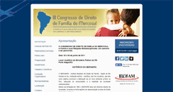 Desktop Screenshot of ibdfam2011.eventize.com.br