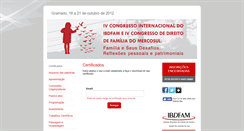Desktop Screenshot of ibdfam2012.eventize.com.br
