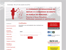 Tablet Screenshot of ibdfam2012.eventize.com.br